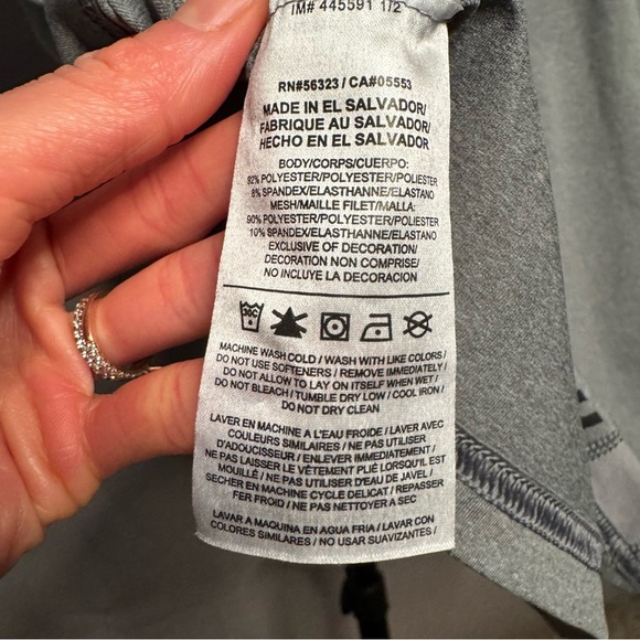 Nike Pro Dri-Fit Men's Gray Long Sleeve Compression Training Shirt Top Size L - Picture 8 of 9